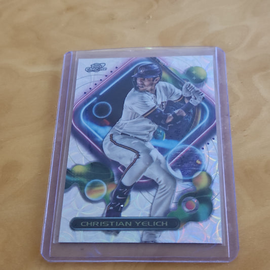 Topps Chrome Cosmic Refractor Christian Yelich #162