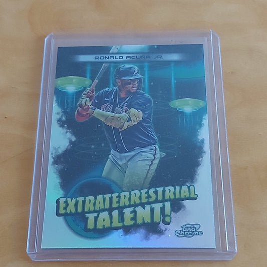 Topps Chrome Cosmic Extratetrestrial Talent Ronald Acuña Jr. #ET-2