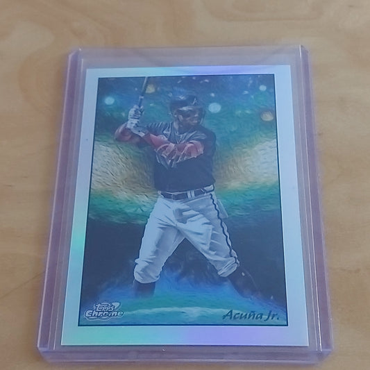 Topps Chrome Cosmic Planetary Ronald Acuña Jr. #STN-8
