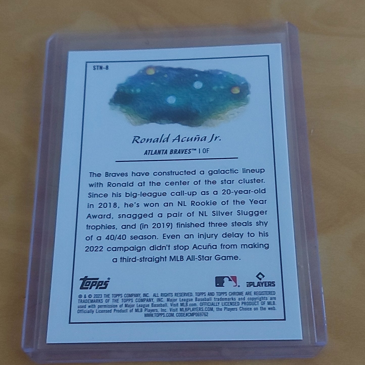 Topps Chrome Cosmic Planetary Ronald Acuña Jr. #STN-8