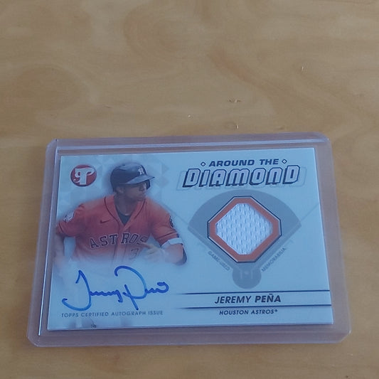 Topps Around The Diamond Jeremy Peña Auto #ADR-JP