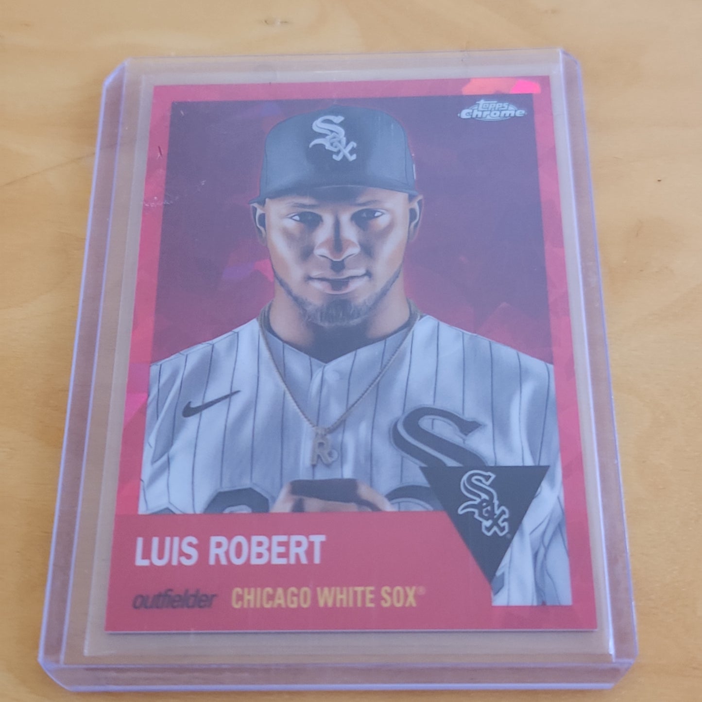 Topps Chrome Red Spharie Luis Robert 046/100 #166
