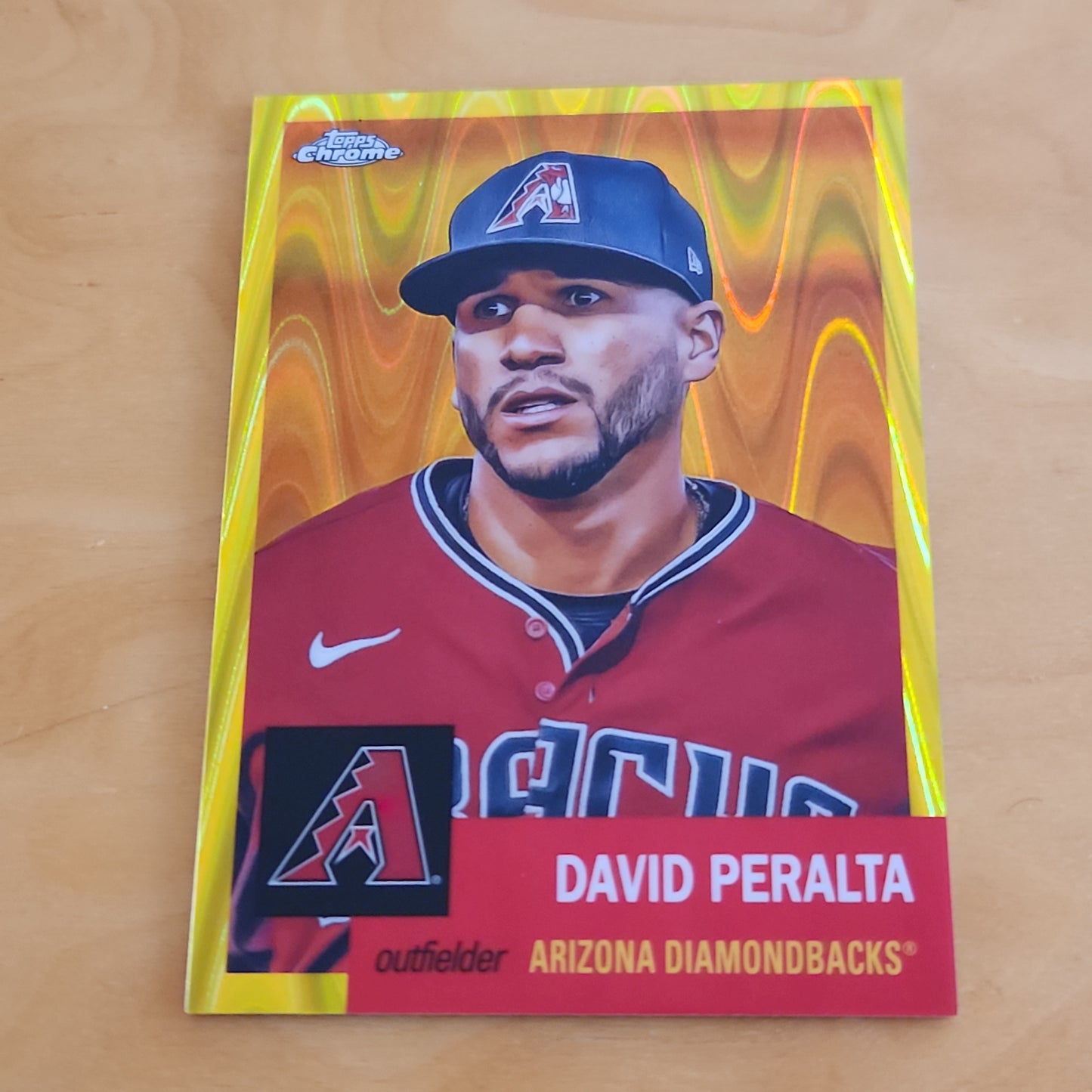Topps Chrome Yellow Ray Wave David Peralta 126/250 #119