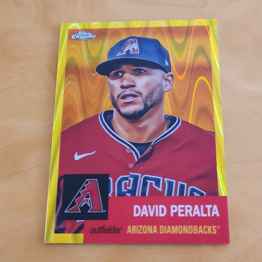 Topps Chrome Yellow Ray Wave David Peralta 126/250 #119