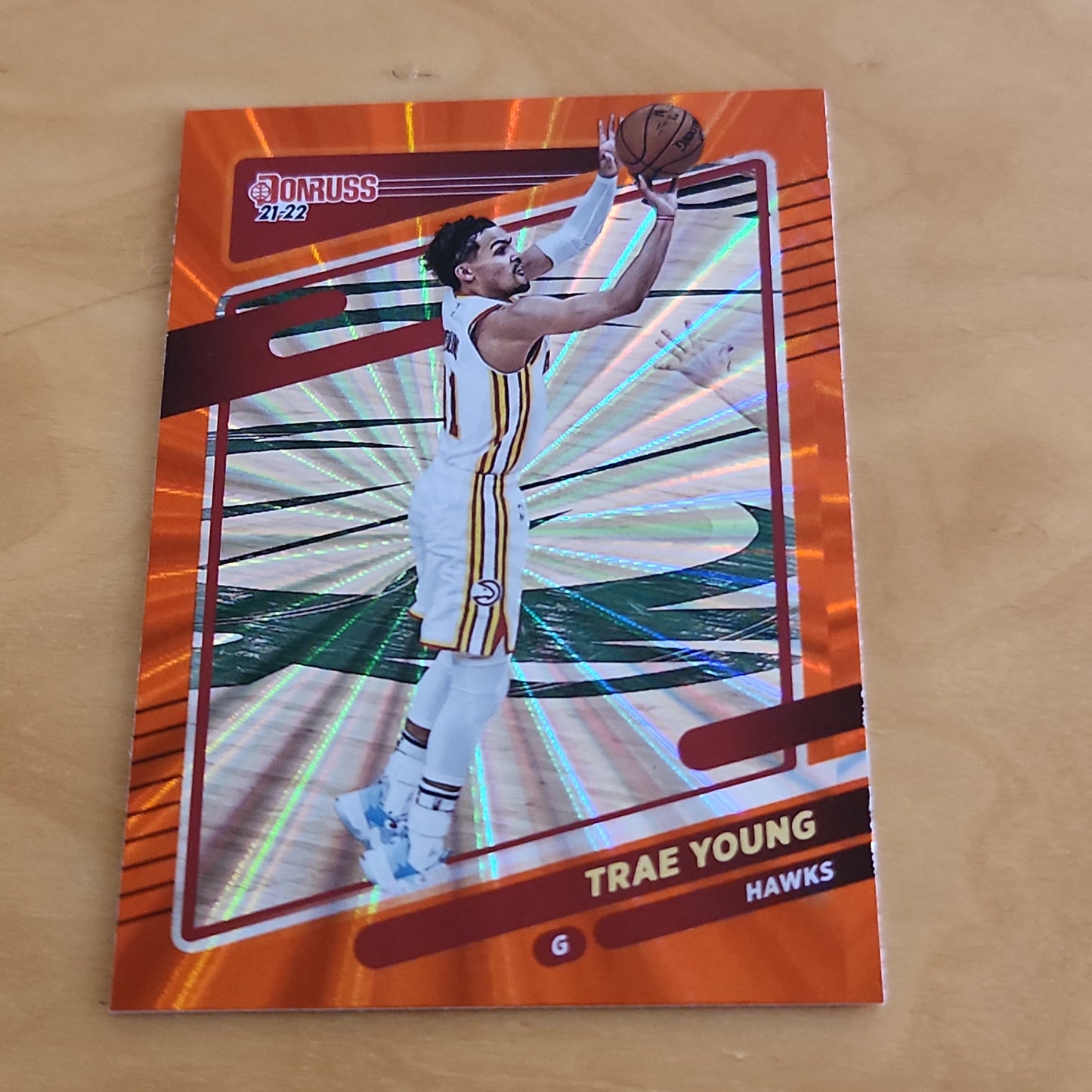 Panini Donruss Holo Orange Parrelle Trae Young #56