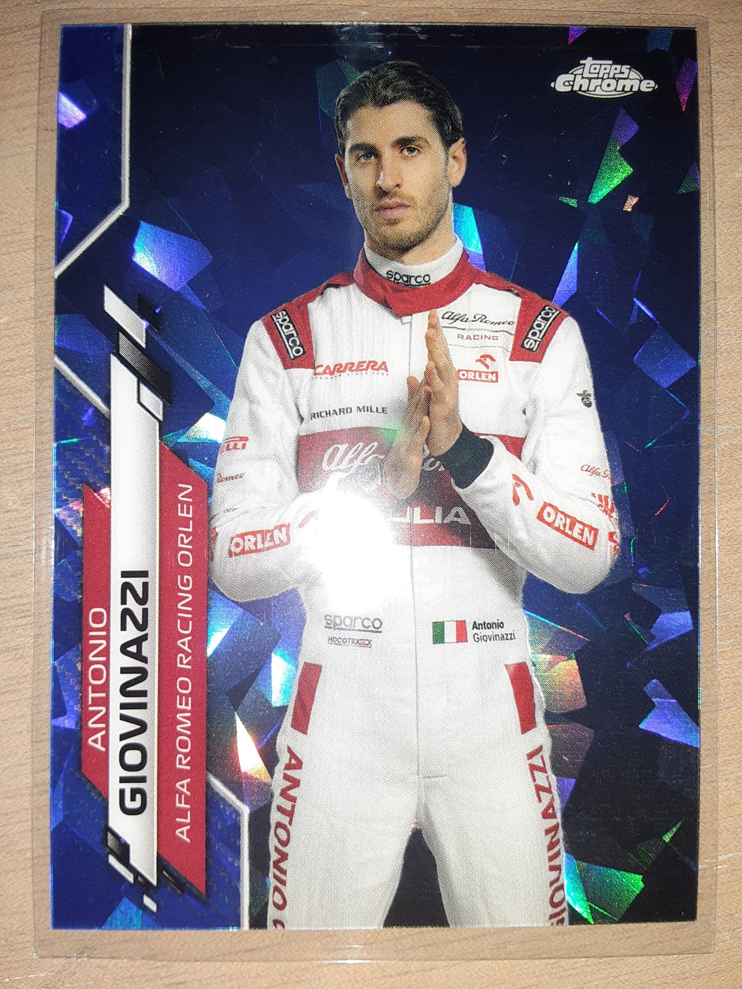 2020 Topps Chrome Sapphire Formula 1 Antonio Giovinazzi F1 #16 RC Rookie