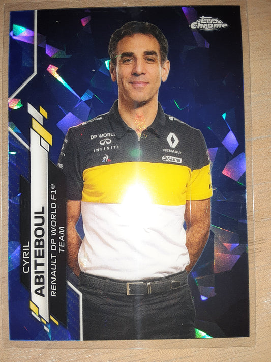 2020 Topps Chrome Formula 1 Sapphire Cyril Abiteboul #85