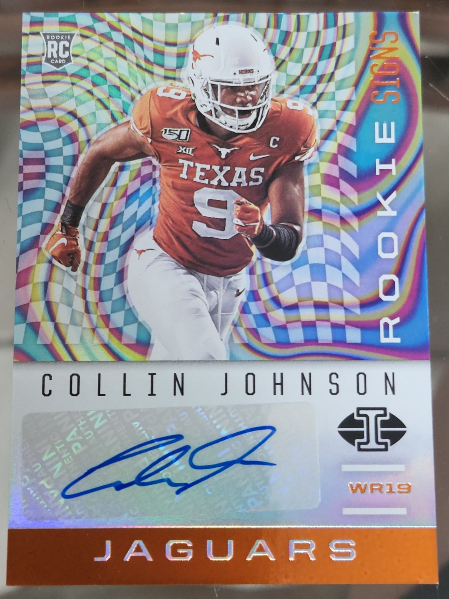 2020 Panini Illusions Rookie Signs Orange Collin Johnson #RS31 Rookie Auto RC