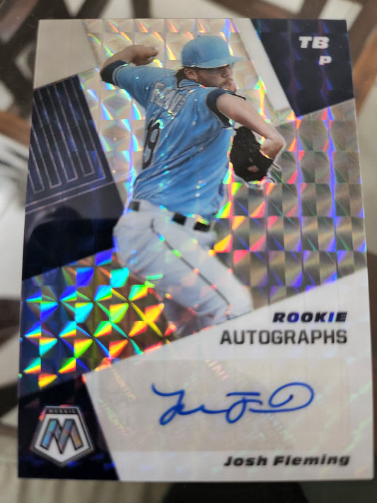 2021 MOSAIC JOSH FLEMING ROOKIE AUTOGRAPHS TAMPA BAY RAYS AUTO #RAM-JF