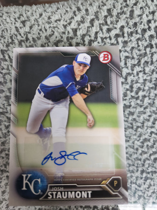 2016 Bowman Prospect Autograph Josh Staumont #PA JST Auto