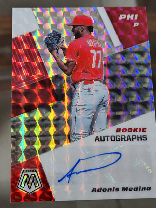 2021 Panini Mosaic - Adonis Medina - Mosaic Prizm Auto #RAM-AM