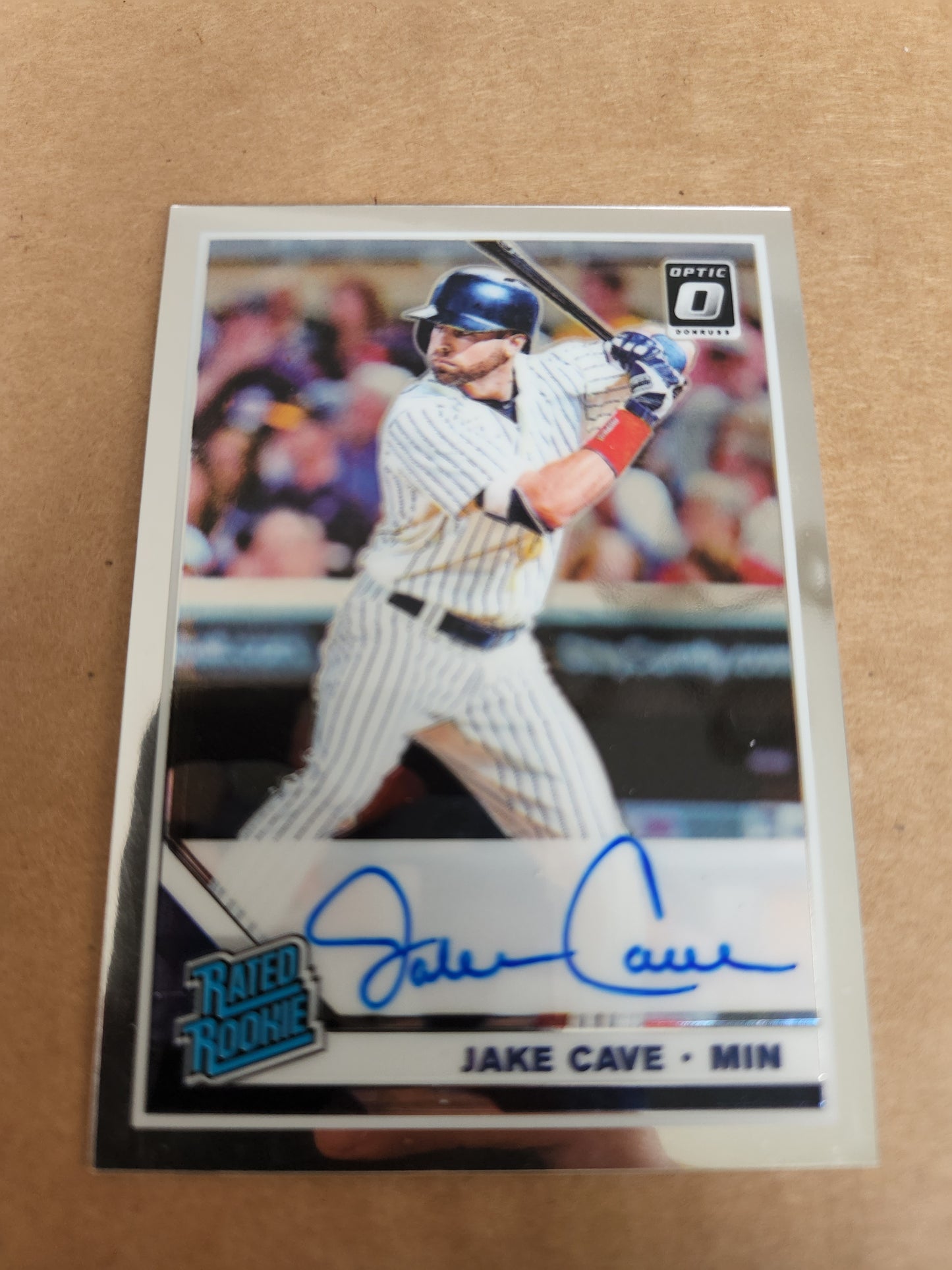 2019 Panini Donruss Optic Rated Signatures Jake Cave #RRS JC Rookie Auto RC