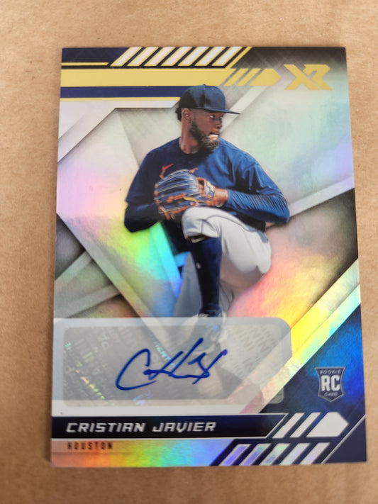 2021 Panini Chronicles Cristian Javier XR AUTO Astros RC