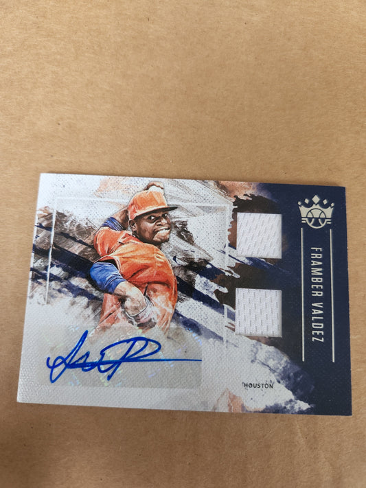 Panini Diamond Kings Framber Valdez auto Autographs Blue Ink No.DMS-FV rookie card