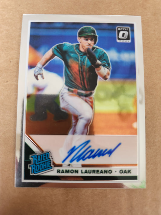 2019 Panini Donruss Optic Rated Signatures Ramon Laureano #RRS RL Rookie Auto RC