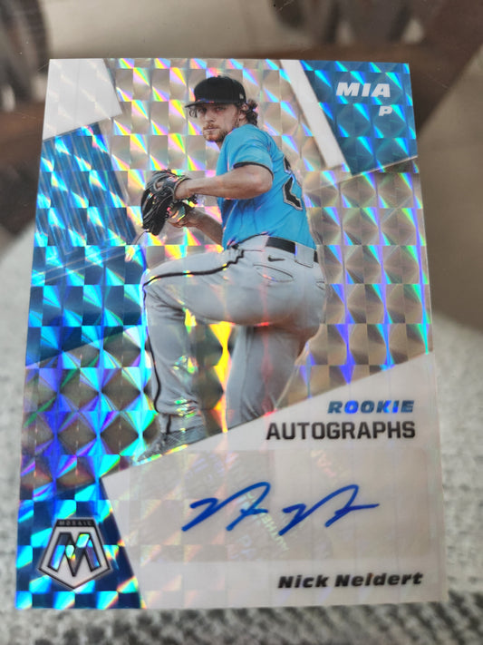 Panini Mosaic Nick Neidert Rookie Autographs Blue Ink RAM-NN