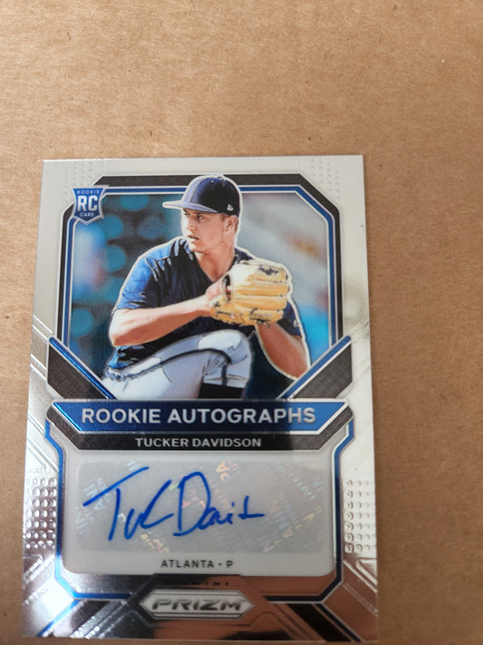 2021 Panini Prizm TUCKER DAVIDSON Rookie Autographs RC Atlanta Braves Auto RA-TD