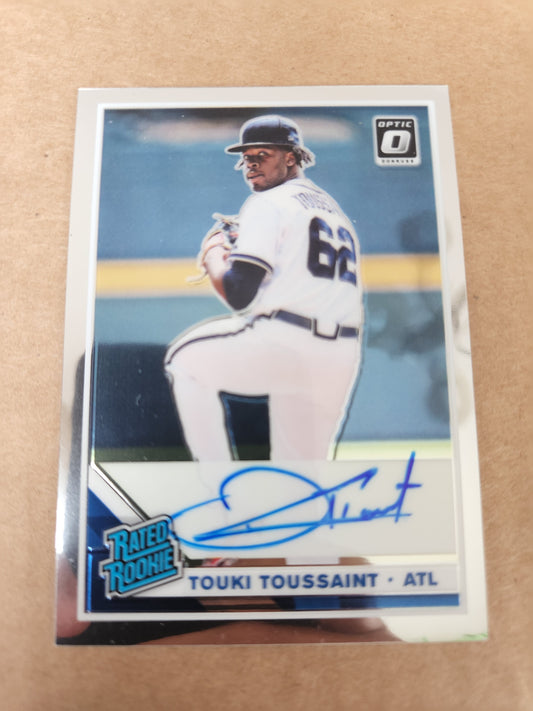 2019 Panini Donruss Optic Prizm Touki Toussaint #RRS TT Rookie Auto RC