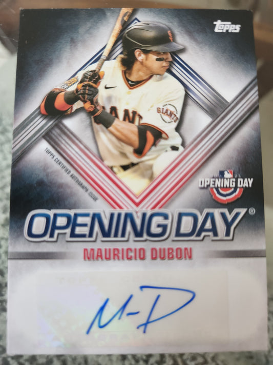 2021 Topps Opening Day Mauricio Dubon Auto #ODA MD