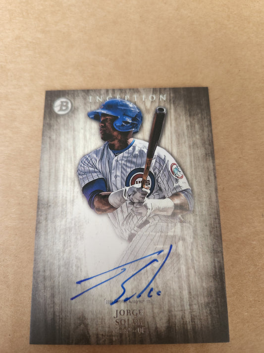 2014 Bowman Inception Jorge Soler #PA JS Auto | World Series MVP | Braves