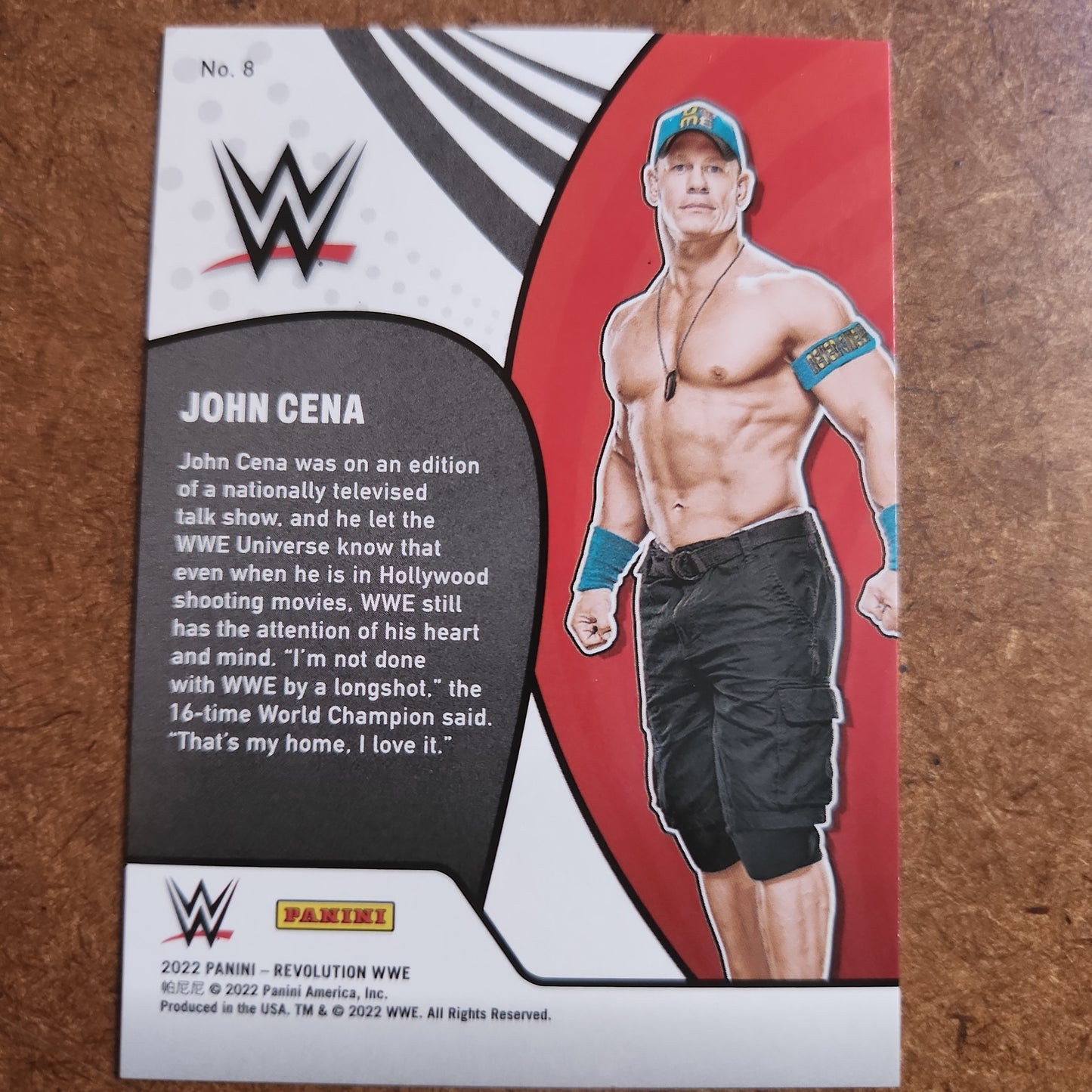 Panini Revolution Vortex John Cena #8