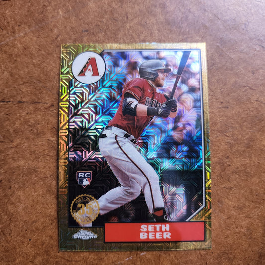Topps Chrome  35th Anniversary RC Seth Beer #T87C2-22