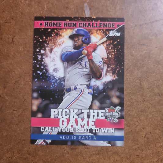 Topps Home Run Challenge Pick The Game Call YourbShote To Won Adolis Garcia #8185084