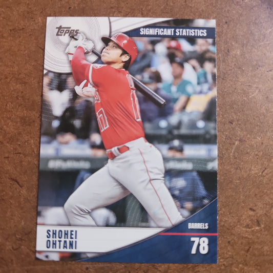 Topps Significant Statitics Shohei Ohtani Barrels 78 #SS-3