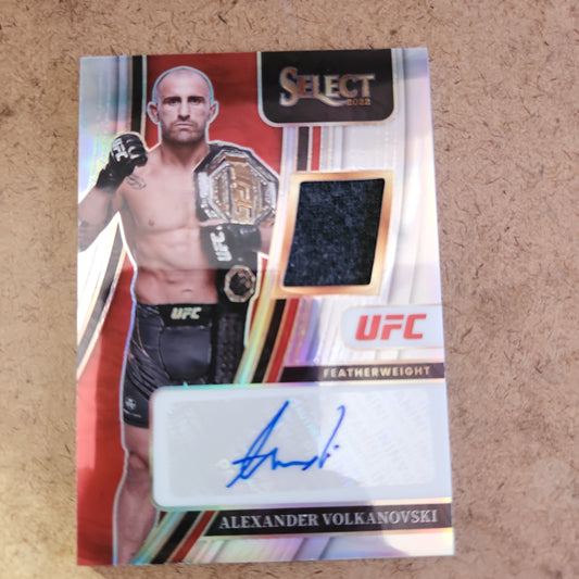 Panini UFC Select 2022 Alexander Volkanovski Auto Relic 151/199 #AM-AVK