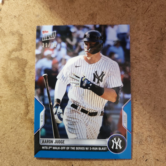 Topps Now Blue Parallel Aaron Judge 29/49 #417
