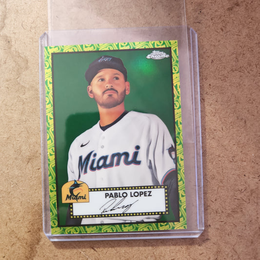 Topps Chrome Green Pablo Lopez 15/99 #352