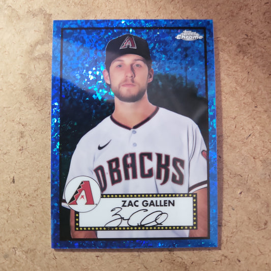 Topps Chrome Blue Zac Gallen 165/199 #442