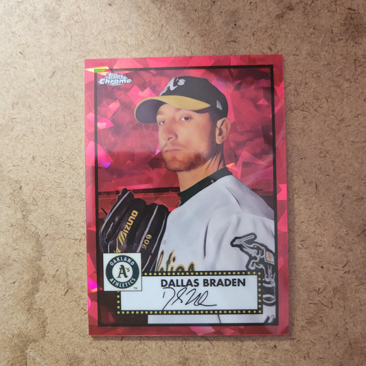 Topps Chrome Red Dallas Braden 076/100 #563