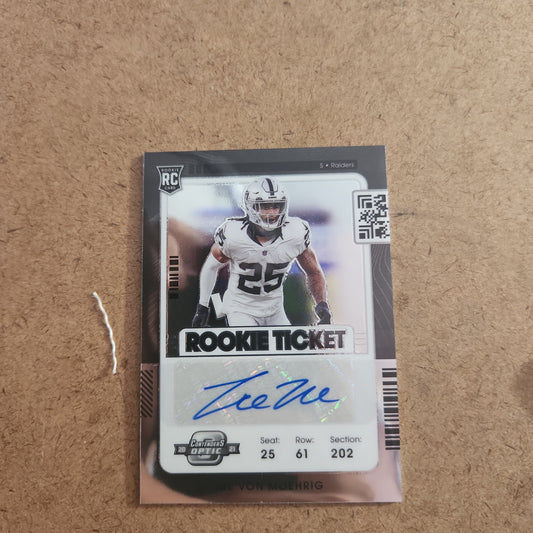 Panini Rookie Ticket Tre'von Moehrig RC Auto #164