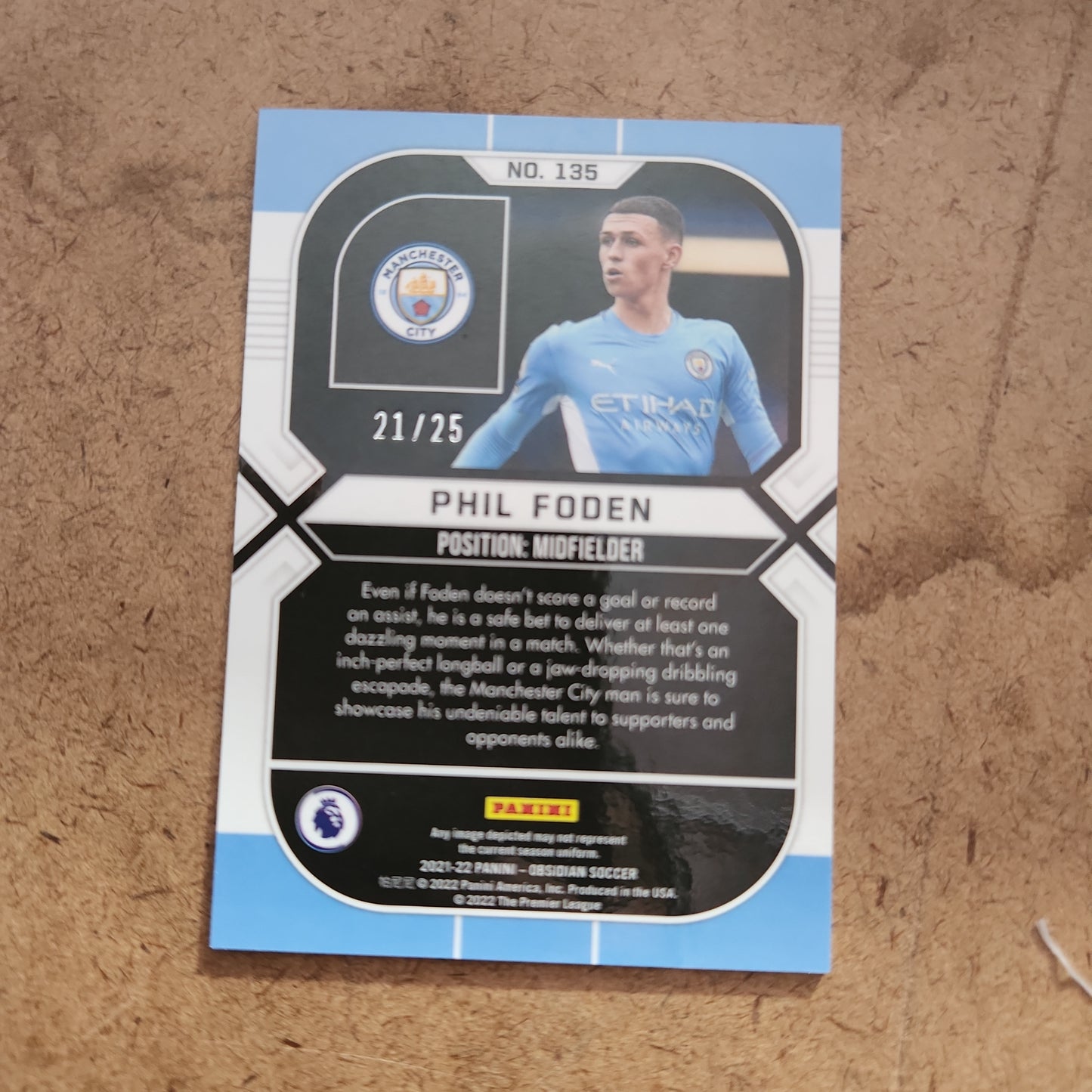 Paninu Obsidian Orange Phil Foden 21/25