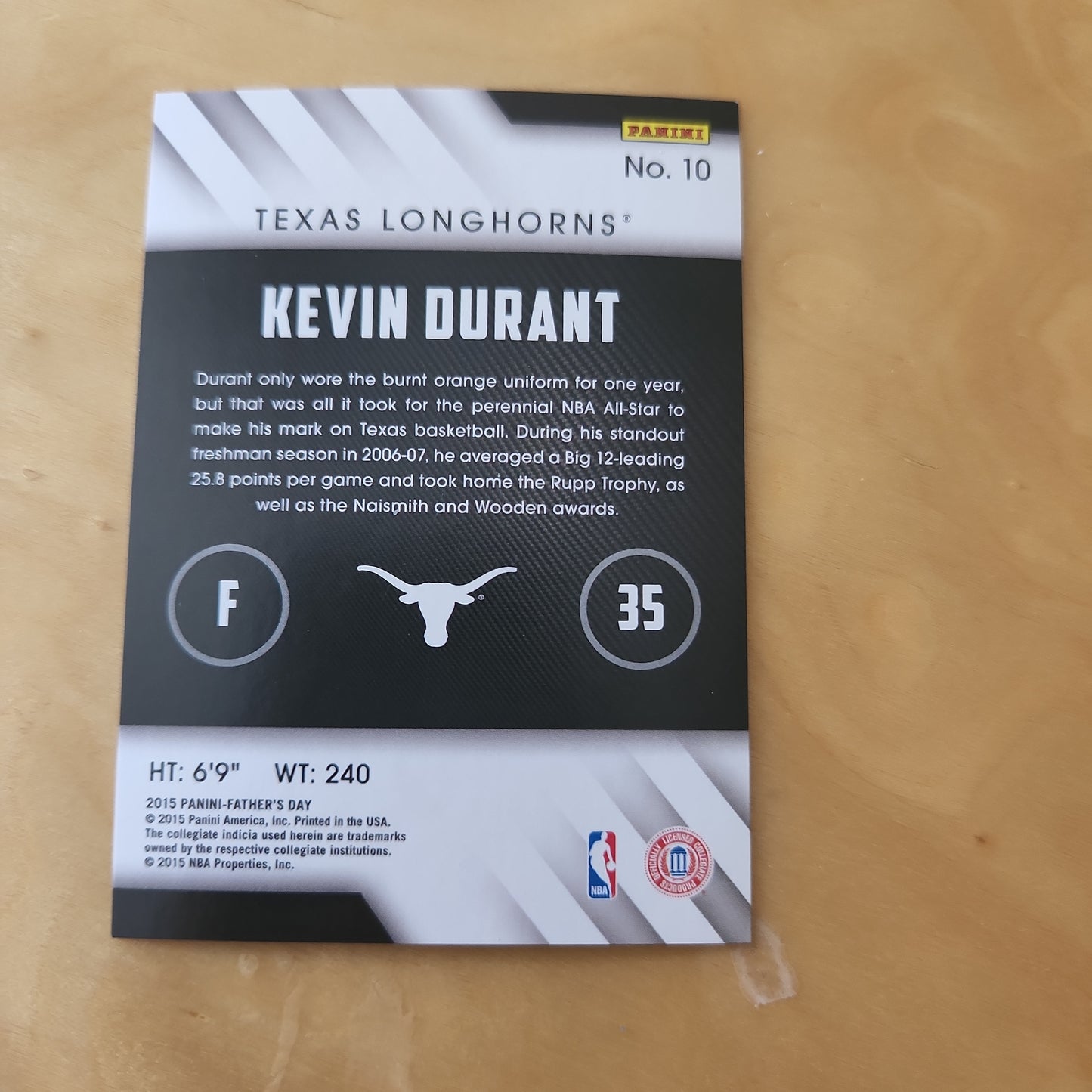 Panini Prosepct Cracked Ice Kevin Durant 24/25 #10