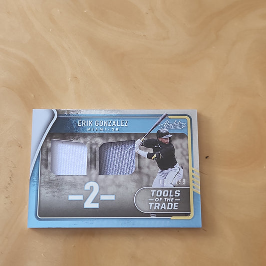 Panini Absolution Baseball 2 Base Tools Of The Trade Erick Ginzalez Relic 056/199 #TTT2-EG