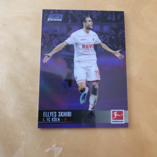 Topps Stadium Club Chrome Ellyes Skhiri Purple Parallel 213/299 #55