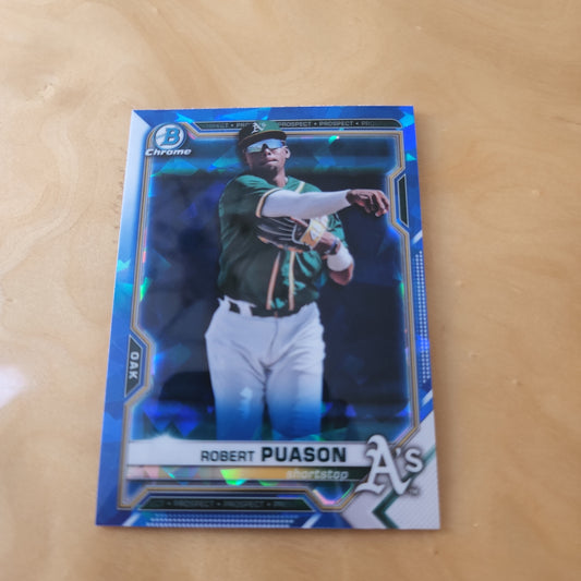 Topps B Chrome Blue Refractor Robert Puason #BCP-218