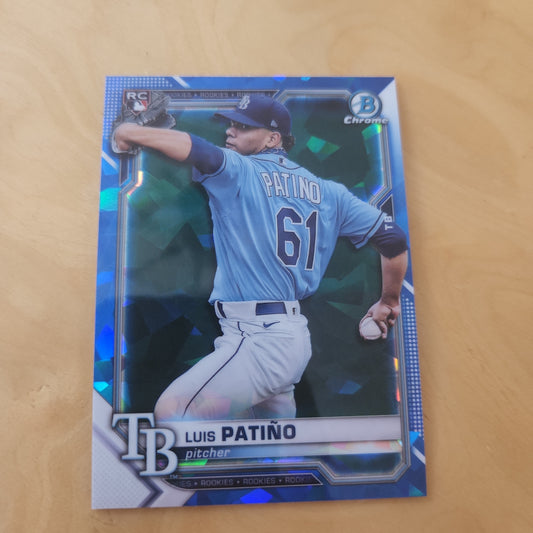 Topps B Chrome RC Green Reverse Refractor Luis Patiño #62
