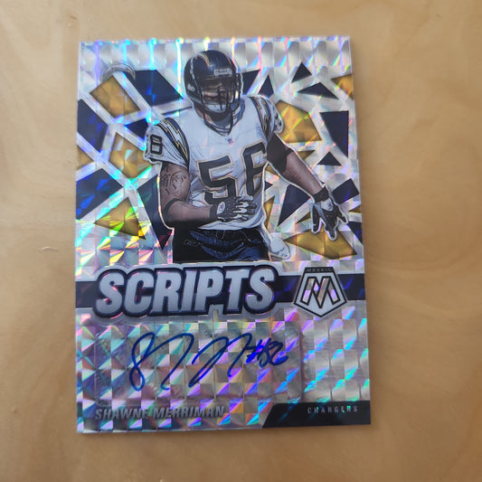 Panini Prizm Mosaic Scripts Shawne Merriman Auto #S-SHM