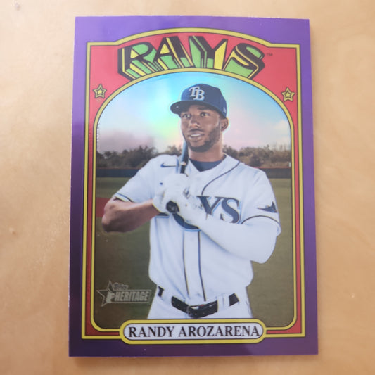 Topps Heritage Randy Arozarena Purple #663
