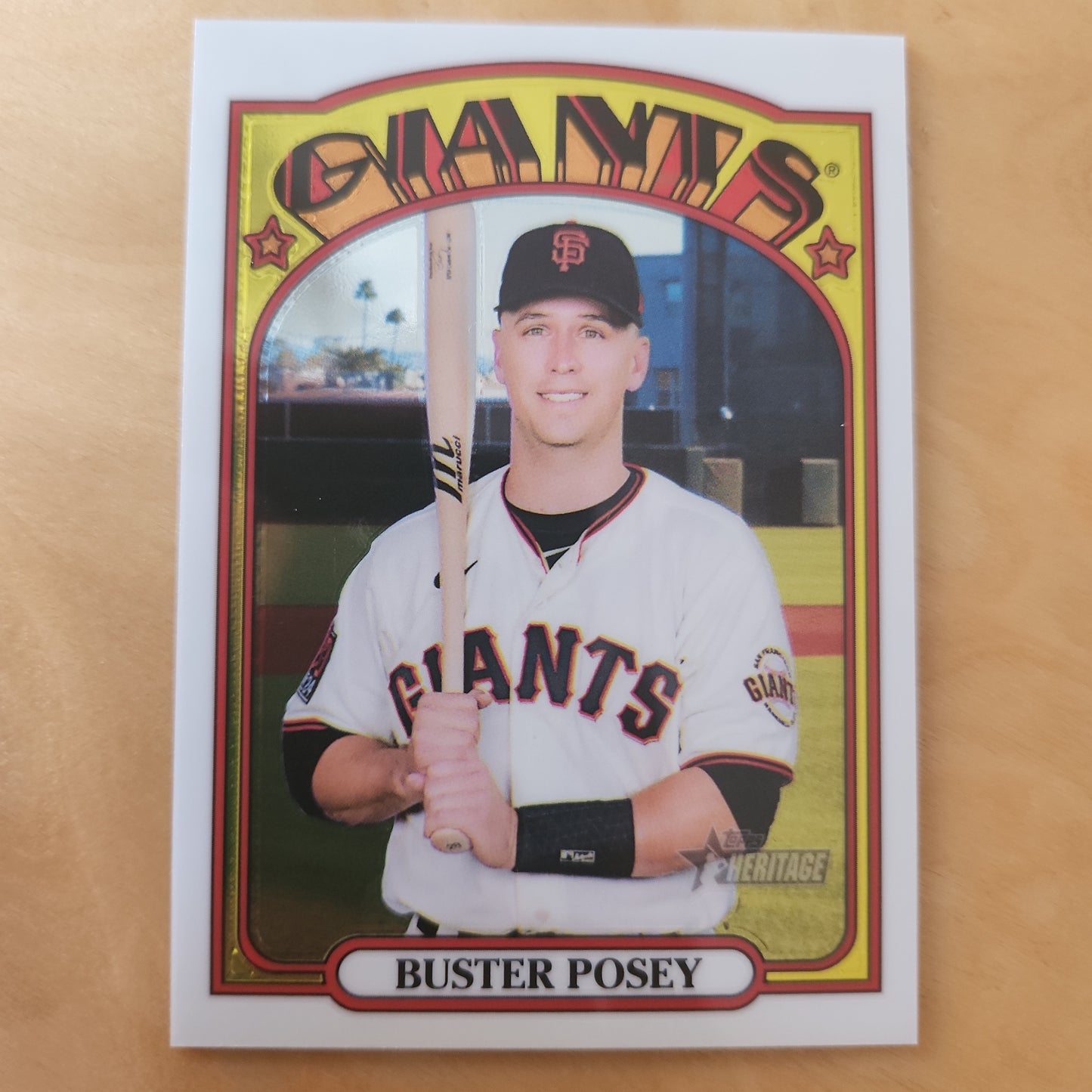 Topps Heritage White Parallel Buster Posey 045/999 #556