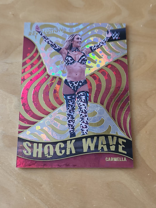 Panini WWE Revolution shock wave Carmella #3