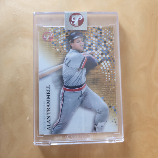 Topps Pristine Major League Batting Records Alan Trammell Gold Parallel 35/50 #147