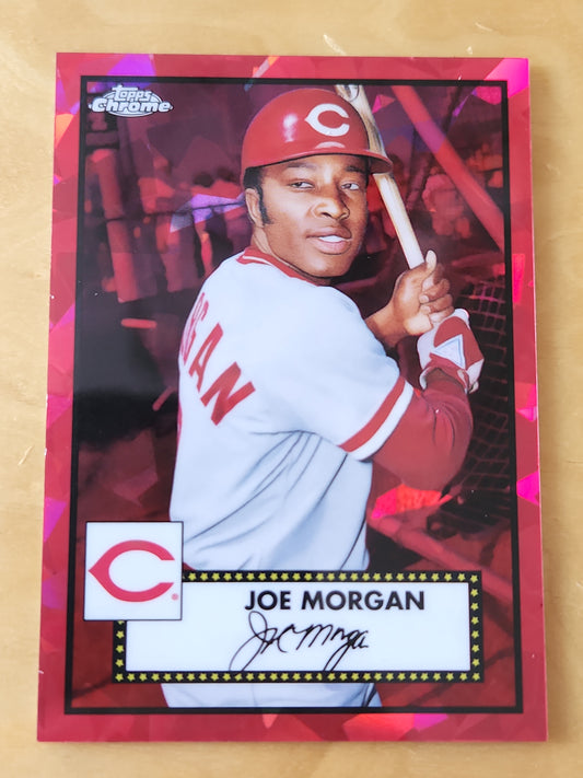Topps Crome Joe Morgan Red Cracked Ice #657 78/100