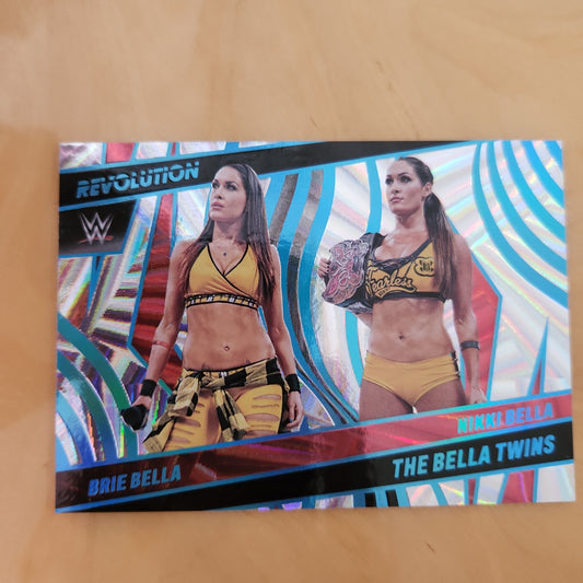 Panini Revlutions Angular Refractor The Bella Twins Brie Bella Nikki Bella 141/199 #145