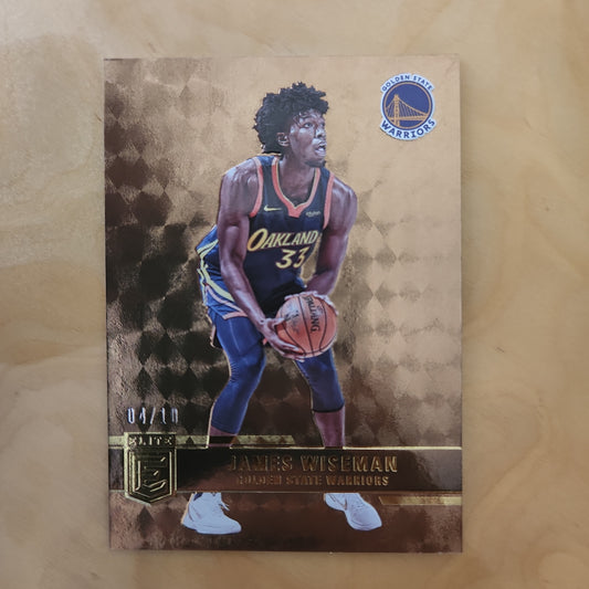 Panini Elite James Wiseman 4/10 #139