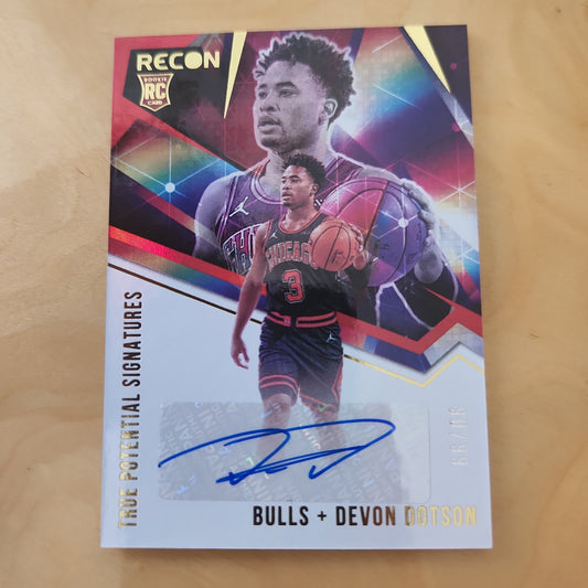 Panini Recon True Potential Signatures RC Devon Doston Auto 90/99 #TPS-DVD