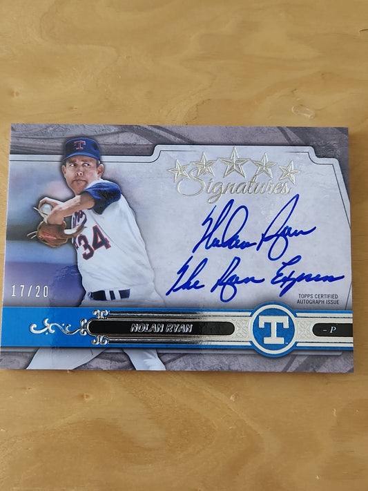 Nolan Ryan 2021 Topps Fivr Star Signatures auto autograph "Ryan Express" 20 SSP 17/20 #FS-NR